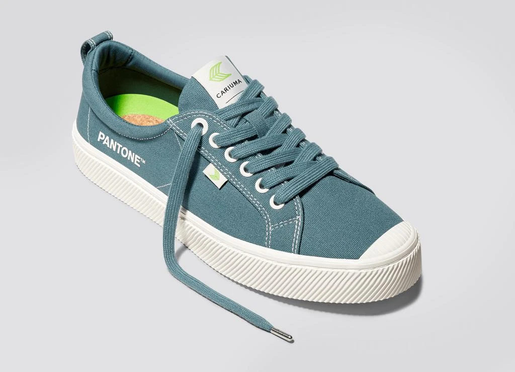 商品Cariuma|OCA Low Pantone Tapestry Blue Canvas Contrast Thread Sneaker Women,价格¥741,第5张图片详细描述