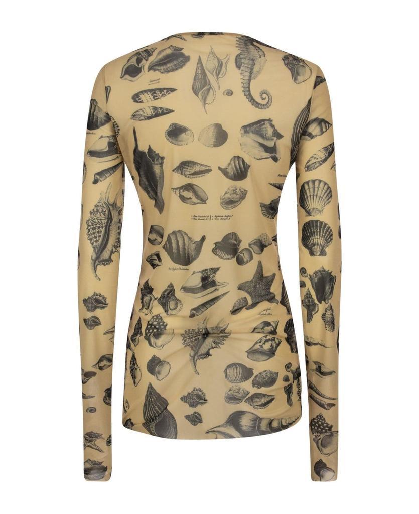 商品Max Mara|Crewneck Long-sleeved Tulle T-shirt,价格¥1150,第4张图片详细描述
