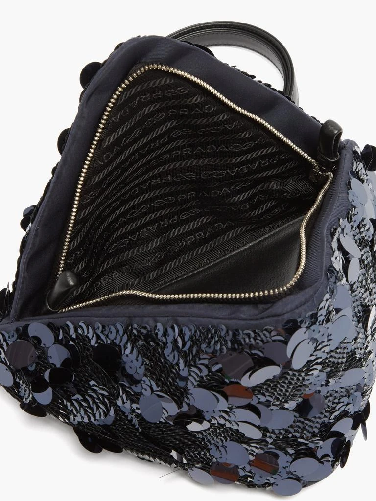 商品Prada|Sequinned leather triangle shoulder bag,价格¥22871,第5张图片详细描述