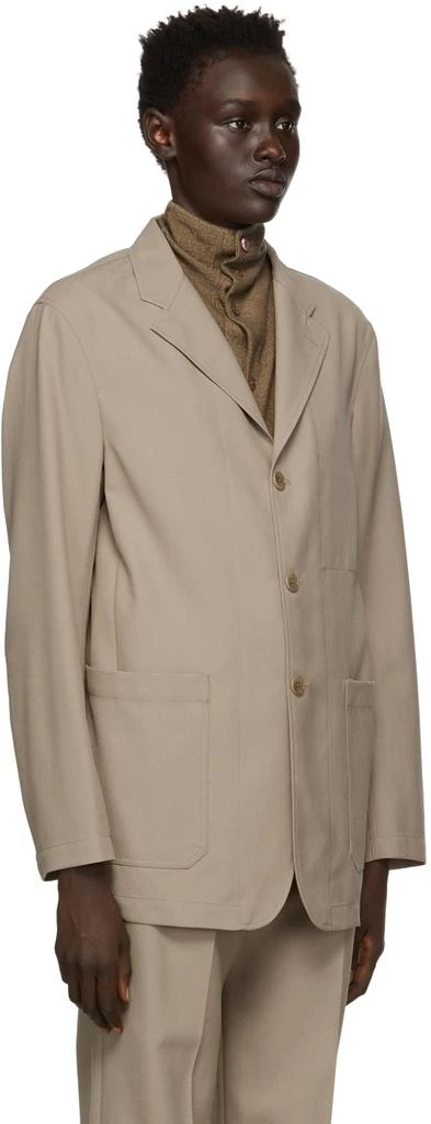 商品Lemaire|Taupe Wool Pyjama Jacket,价格¥2416,第2张图片详细描述