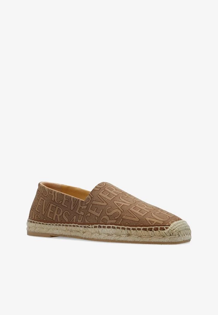 商品Versace|All-Over Jacquard Canvas Espadrilles,价格¥3738,第2张图片详细描述