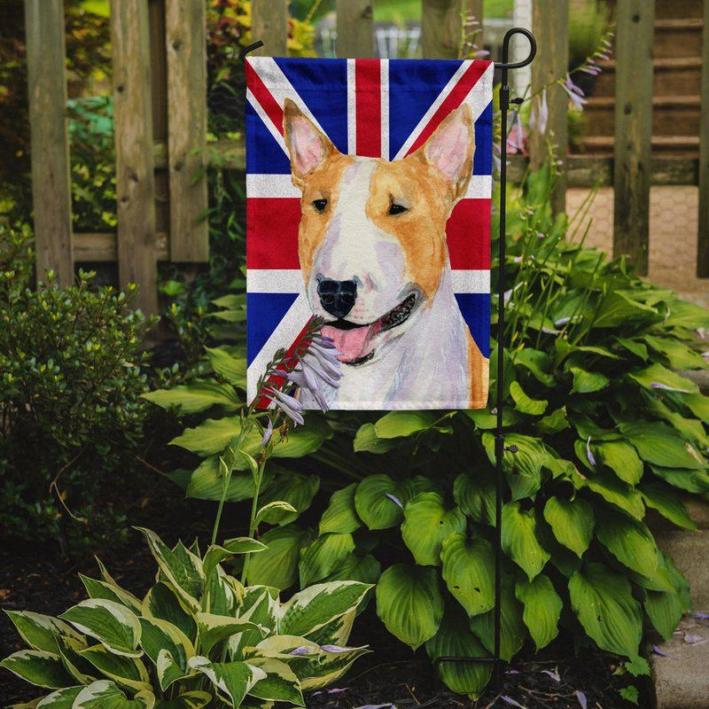 商品Caroline's Treasures|Bull Terrier With English Union Jack British Flag Garden Flag 2-Sided 2-Ply,价格¥136,第2张图片详细描述