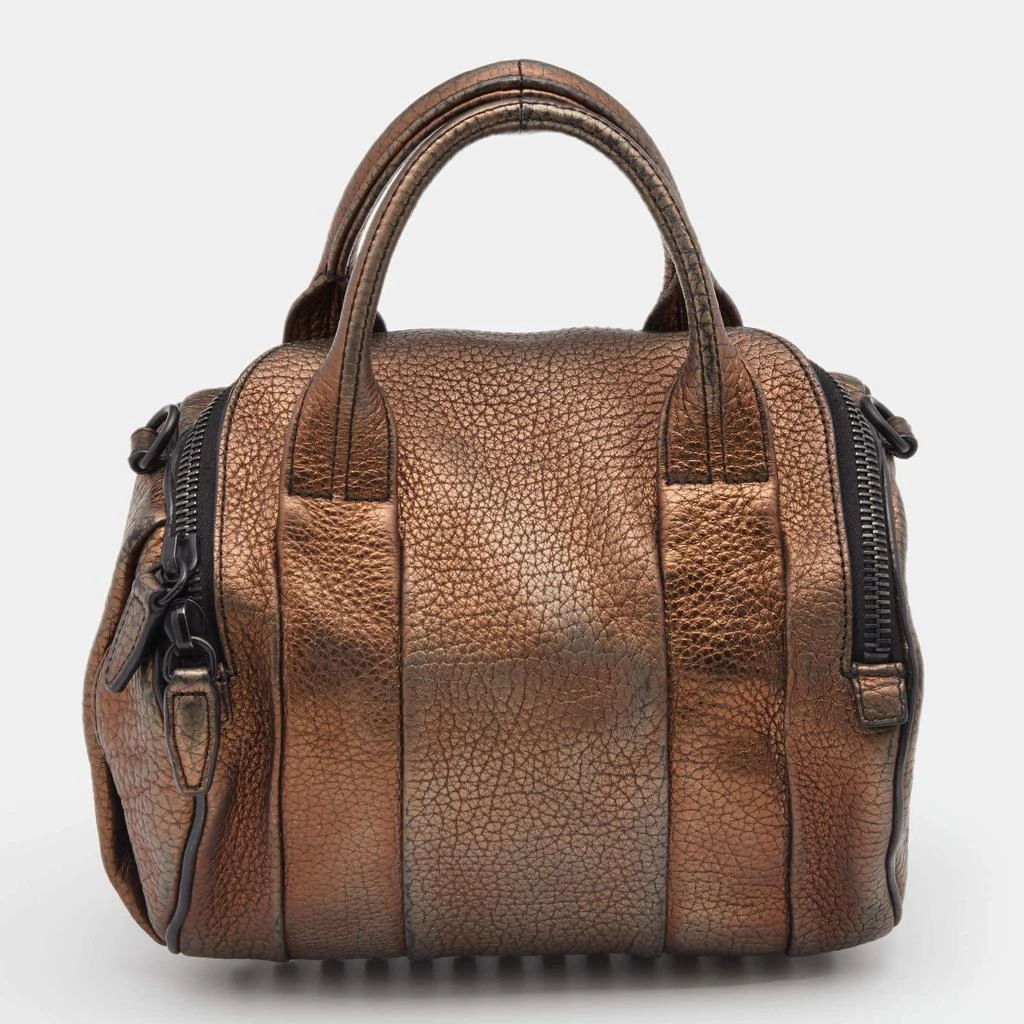 商品[二手商品] Alexander Wang|Alexander Wang Metallic Bronze Pebbled Leather Rocco Duffel Bag,价格¥1078,第4张图片详细描述