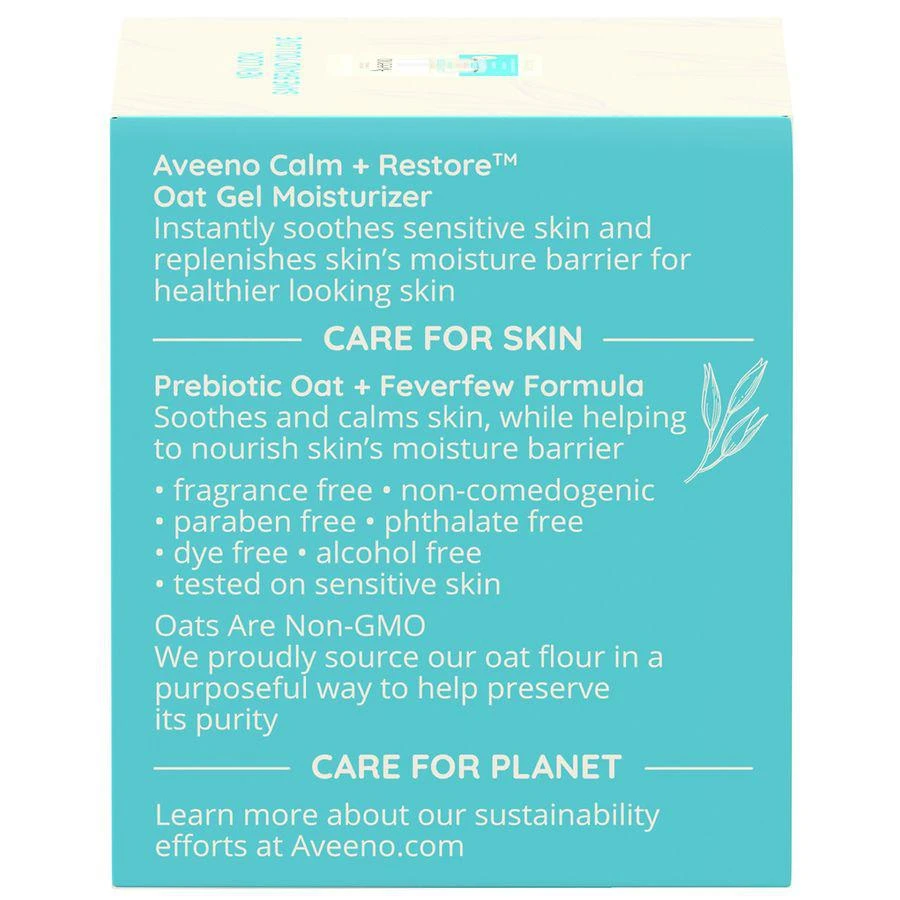 商品Aveeno|Calm + Restore Oat Gel Face Moisturizer, Sensitive Skin,价格¥87,第5张图片详细描述