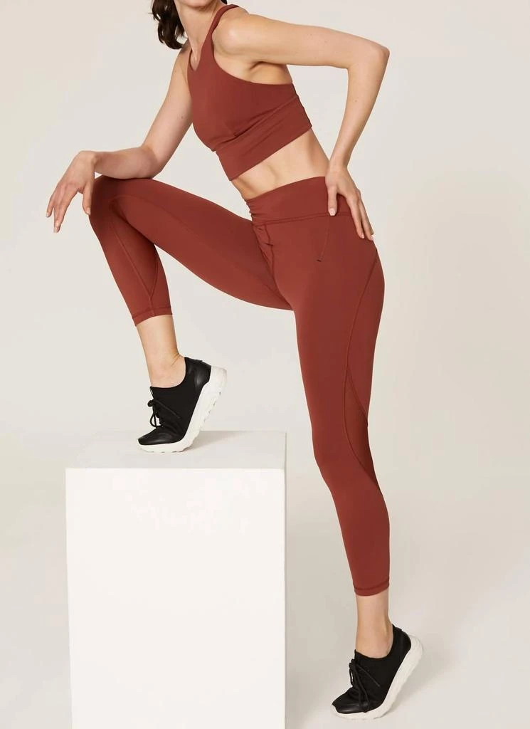 商品[二手商品] Lululemon|Everlux High Rise Cropped Leggings In Brown,价格¥461,第3张图片详细描述