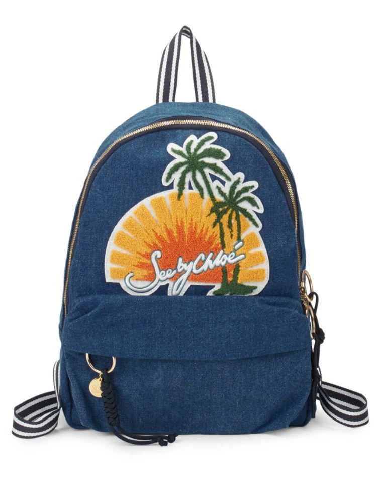 商品See by Chloé|Andy Denim Sunset Backpack,价格¥983,第1张图片