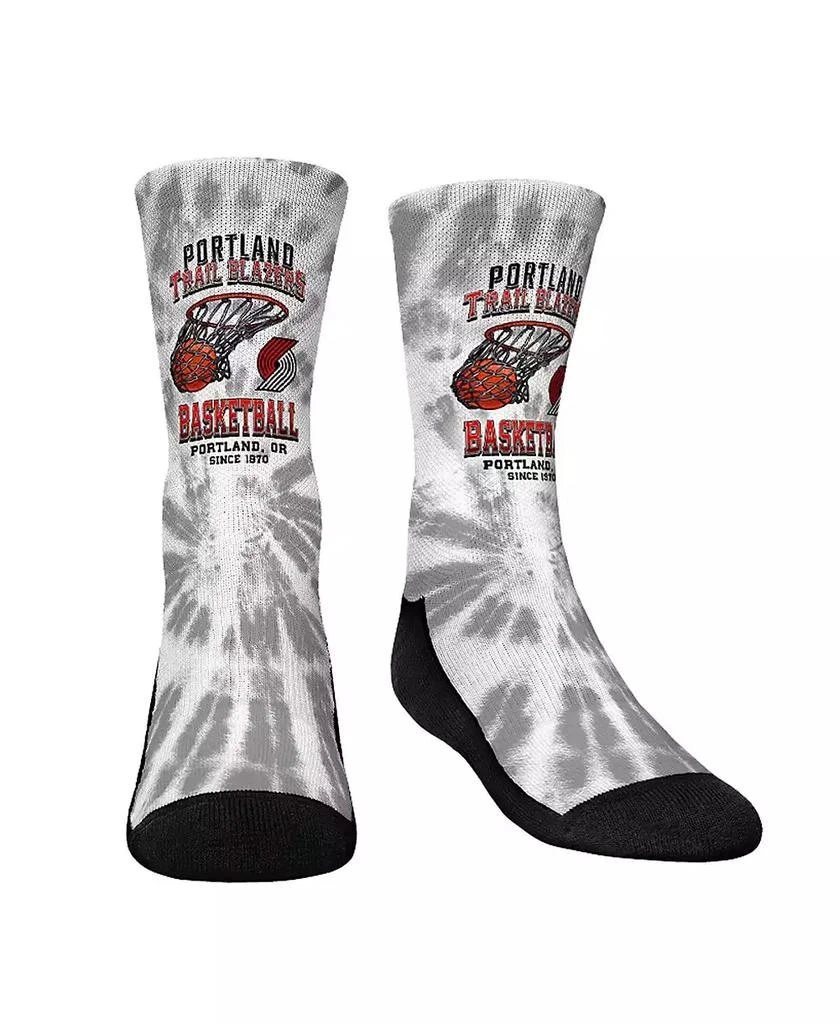 商品Rock 'Em|Youth Boys and Girls Socks Portland Trail Blazers Vintage-Like Hoop Crew Socks,价格¥135,第1张图片