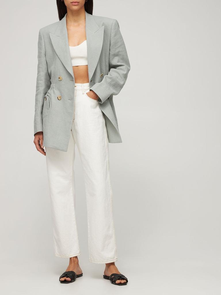 商品BLAZÉ MILANO|Bella Double Breasted Linen Blazer,价格¥5873,第1张图片