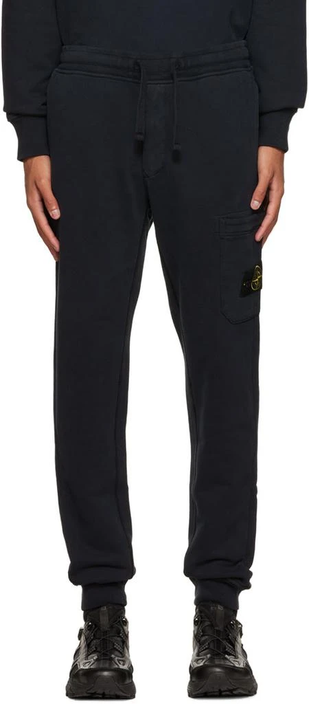 商品Stone Island|Navy Patch Lounge Pants,价格¥1979,第1张图片