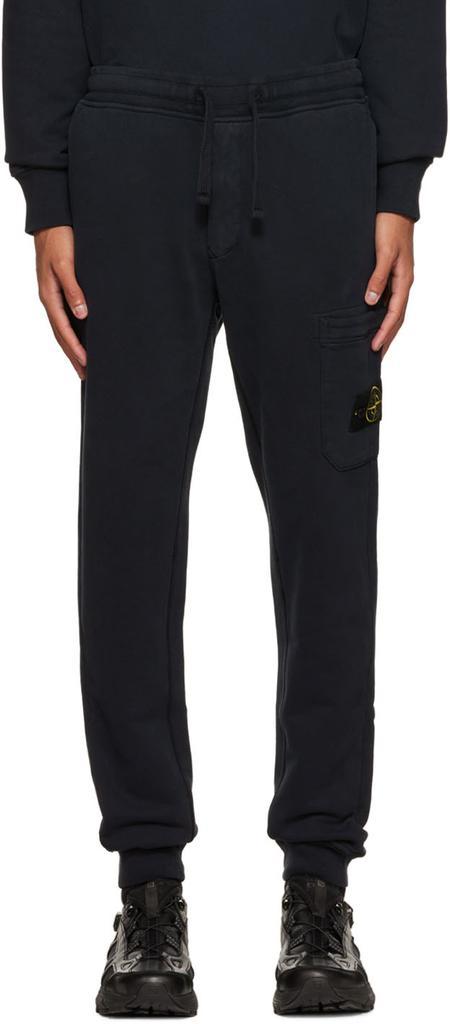 商品Stone Island|Navy Patch Lounge Pants,价格¥2903,第1张图片