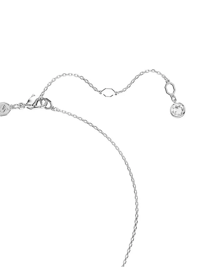 商品Swarovski|Meteora Rhodium-Plated & Swarovski Crystal Pendant Necklace & Earrings Set,价格¥877,第3张图片详细描述