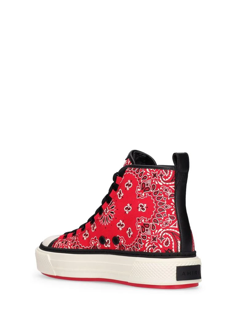 商品AMIRI|Bandana Court Canvas High Top Sneakers,价格¥3340,第3张图片详细描述