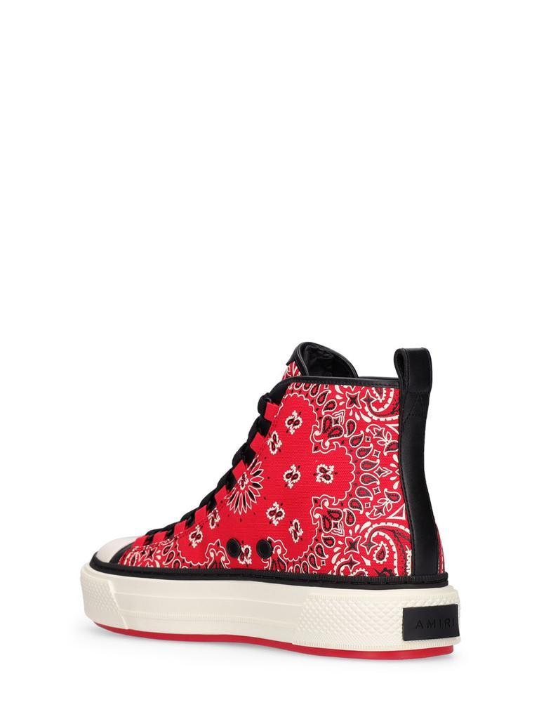 商品AMIRI|Bandana Court Canvas High Top Sneakers,价格¥4899,第5张图片详细描述