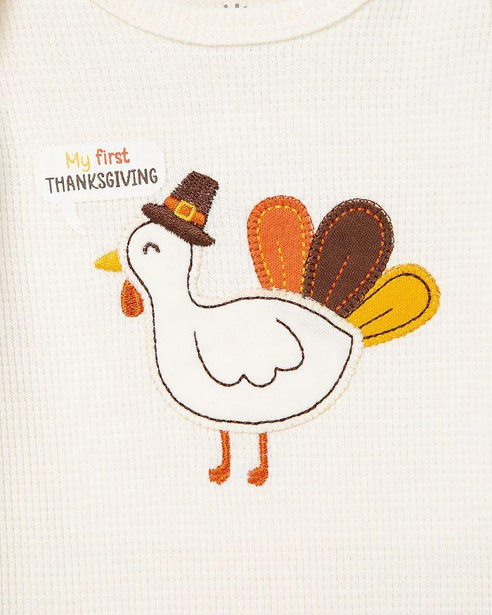 商品Little Me|Unisex Turkey Bodysuit, Pants & Hat Set - Baby,价格¥157,第4张图片详细描述