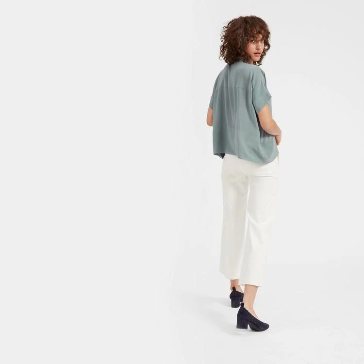 商品Everlane|丝绸短袖宽松衬衫,价格¥509-¥523,第4张图片详细描述