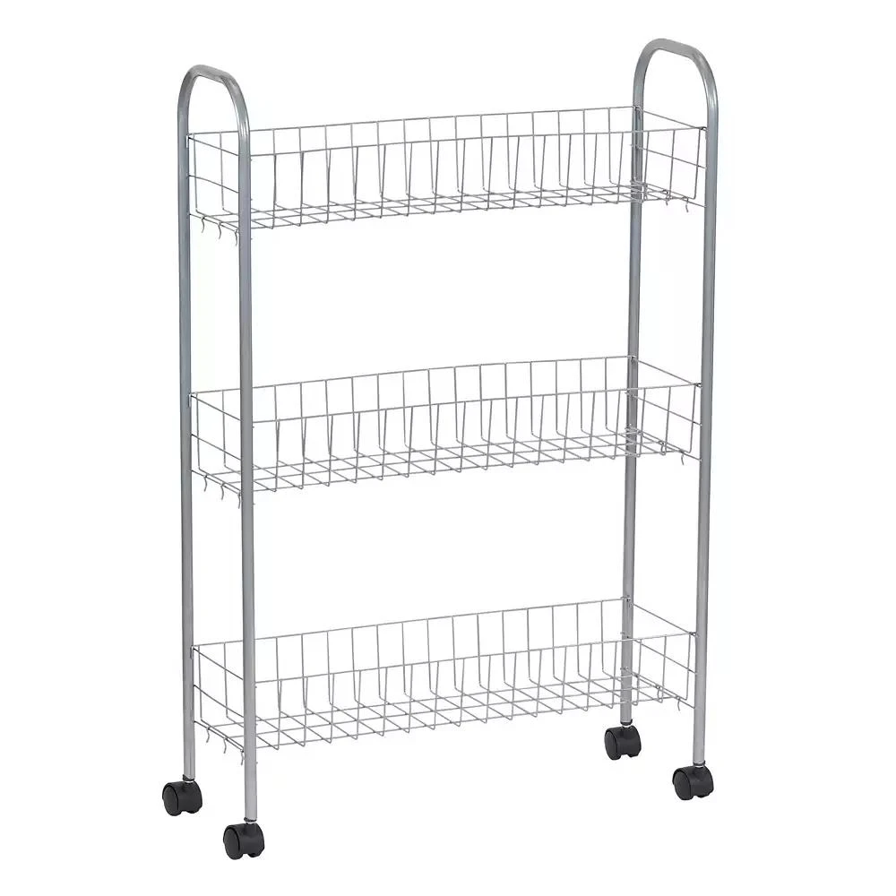 商品Household Essentials|Slimline 3-Shelf Utility Cart,价格¥604,第1张图片