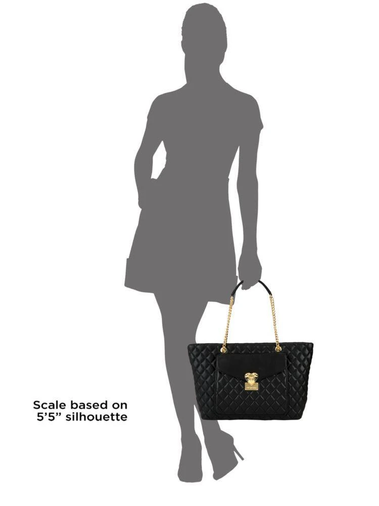 商品Moschino|Quilted Leather Tote,价格¥1259,第3张图片详细描述