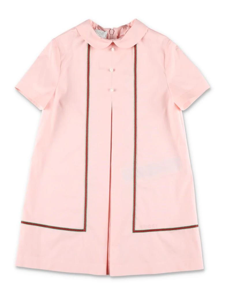 商品Gucci|Gucci Kids Kid - Web Dress,价格¥5118,第1张图片