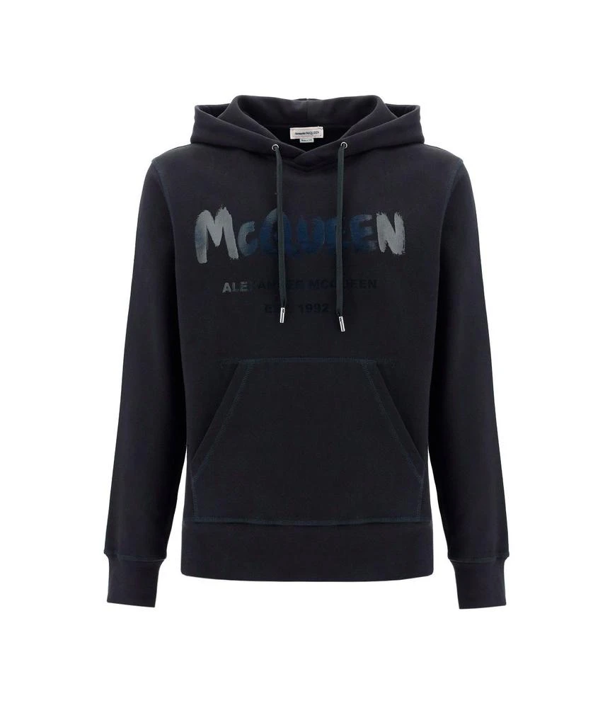 商品Alexander McQueen|Alexander McQueen Graffiti Logo Hoodie,价格¥3291,第1张图片