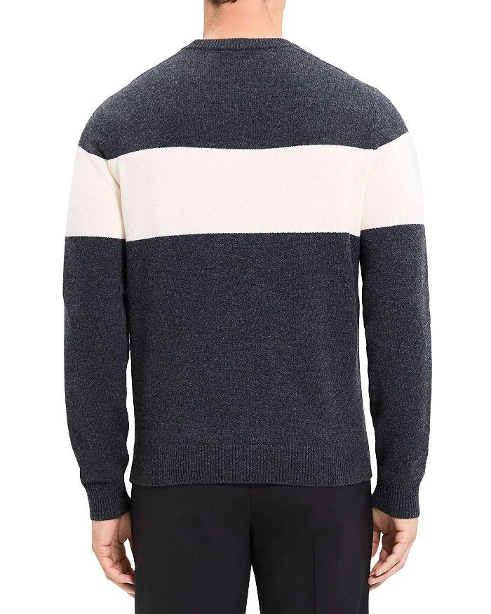 商品Theory|Hilles Wool & Cashmere Stripe Crewneck Sweater,价格¥2676,第4张图片详细描述