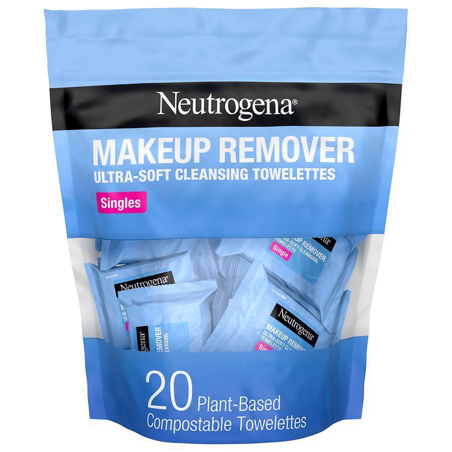 商品Neutrogena|Makeup Cleansing Face Wipes, Individually Wrapped,价格¥66,第1张图片