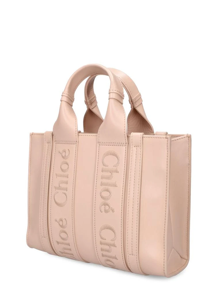 商品Chloé|Small Woody Leather Tote Bag,价格¥13687,第5张图片详细描述