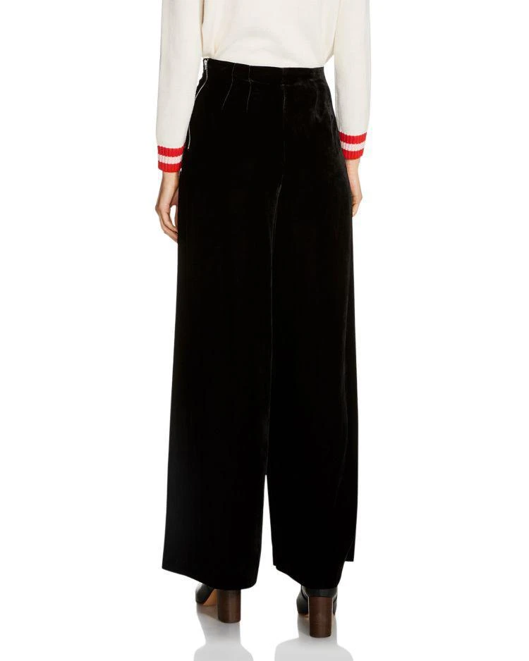 商品Maje|Prali Wide-Leg Velvet Pants,价格¥1777,第2张图片详细描述