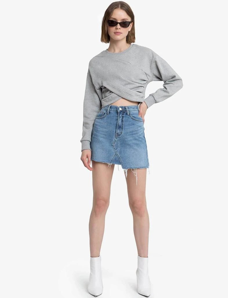 Juna Grey Wrap Crop Sweatshirt 商品