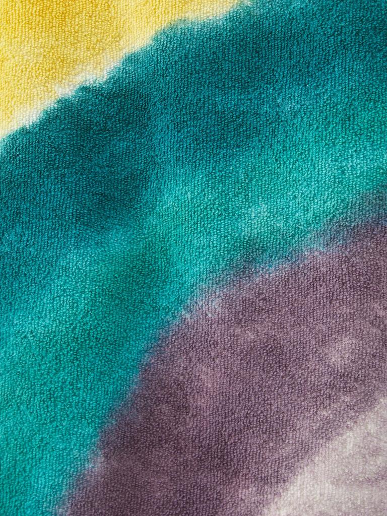 Eisko rainbow-stripe cotton-terry T-shirt商品第4张图片规格展示
