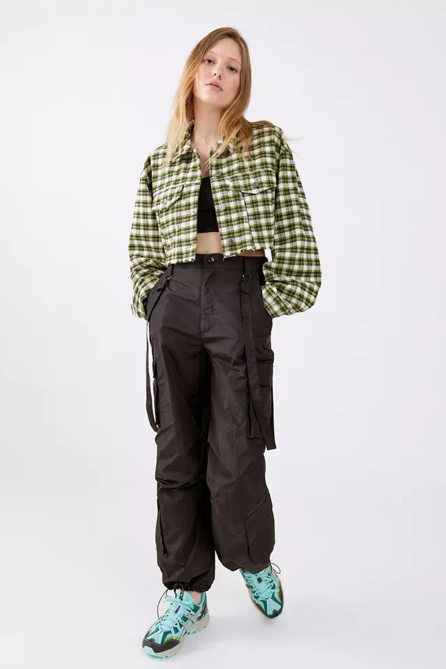 商品BDG|BDG Carissa Flannel Cropped Shirt Jacket,价格¥149,第5张图片详细描述
