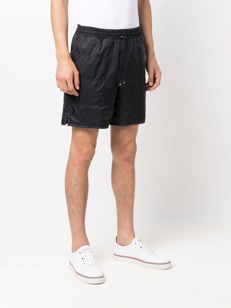 THOM BROWNE MEN TRACK SHORTS W/ JERSEY LINING IN QUILTED RIPSTOP商品第1张图片规格展示