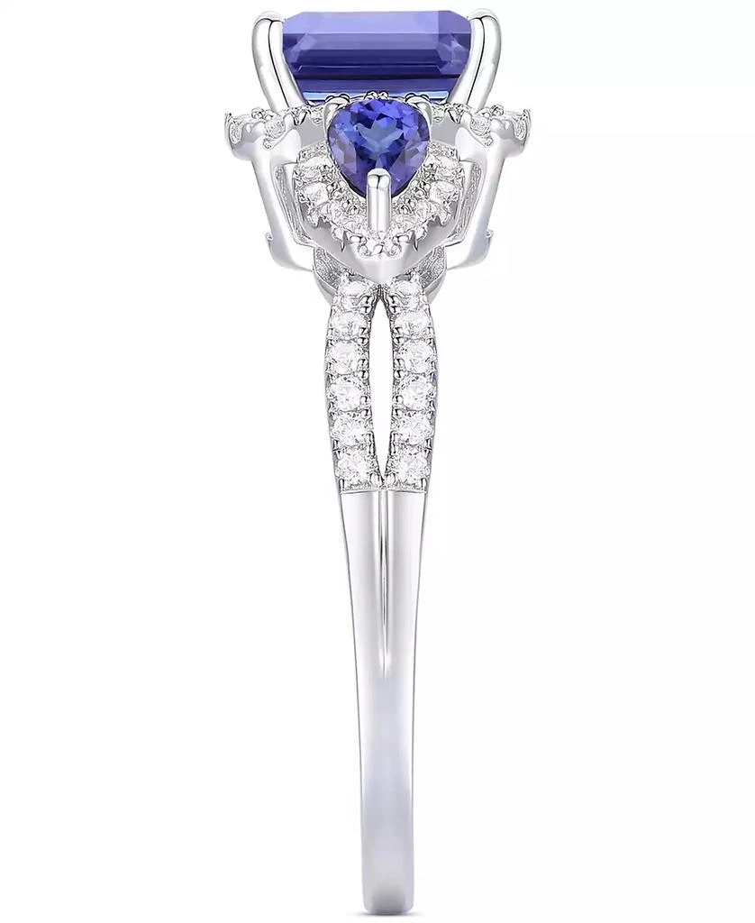 商品Macy's|Tanzanite (1-1/3 ct. t.w.) & Diamond Ring (1/3 ct. t.w.) in 14k White Gold,价格¥7116,第4张图片详细描述