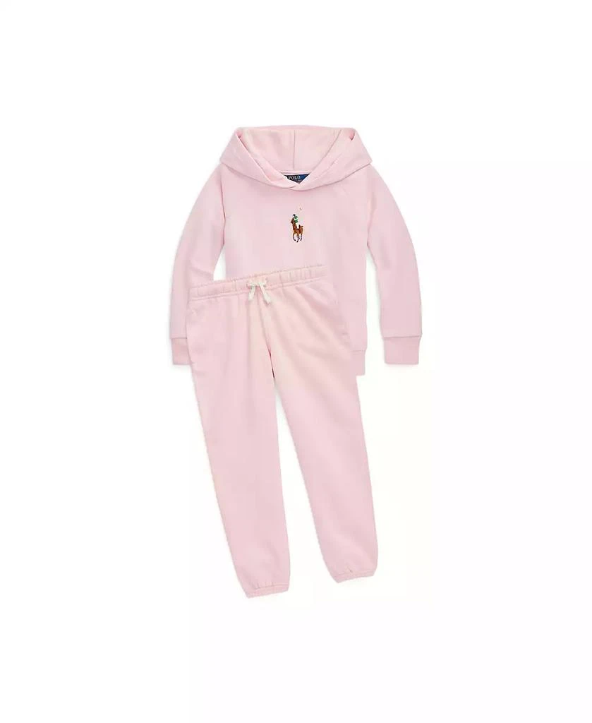 商品Ralph Lauren|Toddler and Little Girls Fleece Jogger Pants,价格¥370,第5张图片详细描述