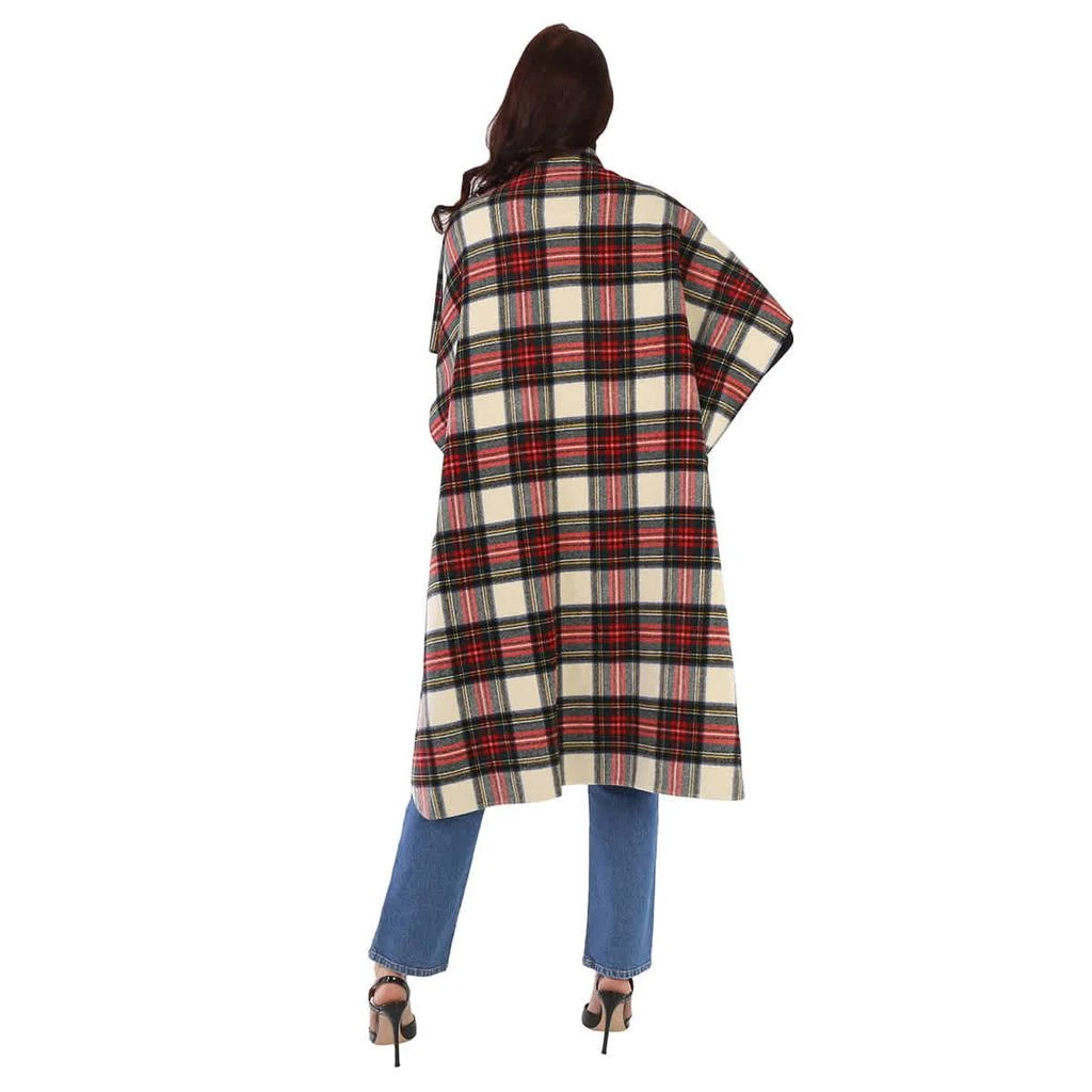 商品Burberry|Burberry Plaid Print Wool Blend Poncho,价格¥5896,第3张图片详细描述