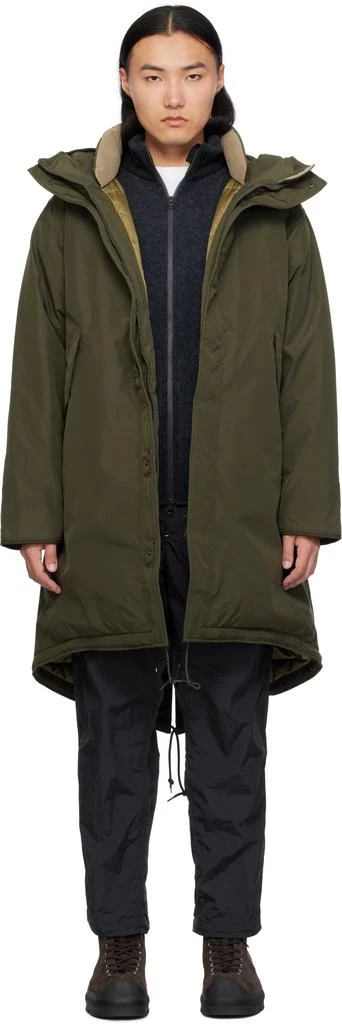 商品Nanamica|Khaki GORE-TEX Long Down Coat,价格¥7816,第1张图片