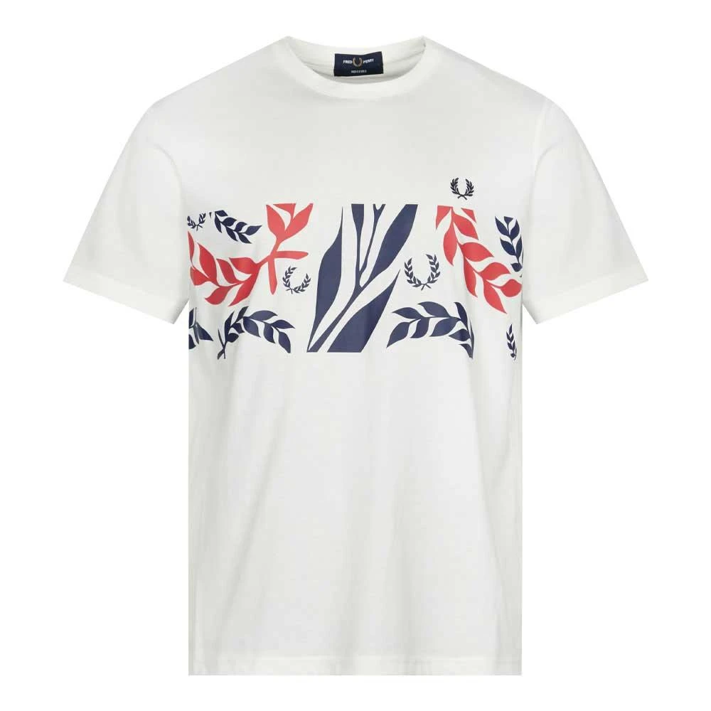 商品Fred Perry|Fred Perry Vine Graphic T-Shirt - Snow White,价格¥265,第1张图片