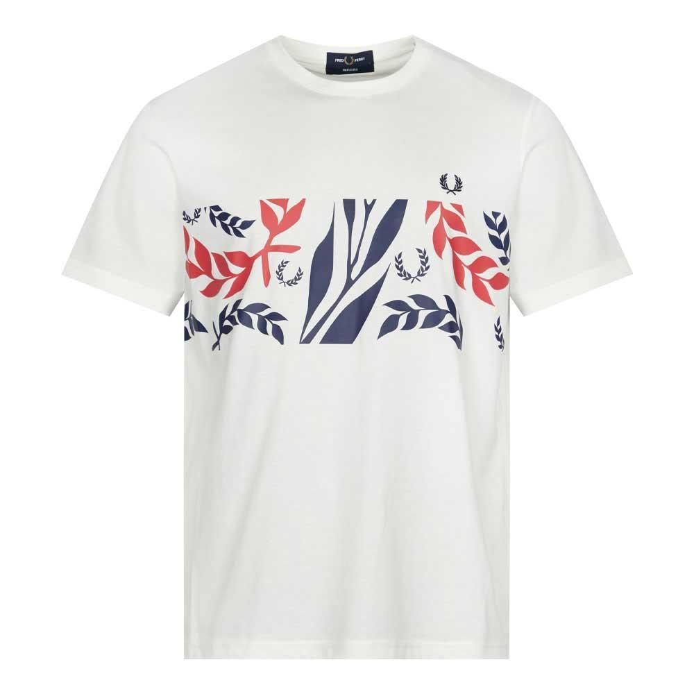 商品Fred Perry|Fred Perry Vine Graphic T-Shirt - Snow White,价格¥282,第1张图片