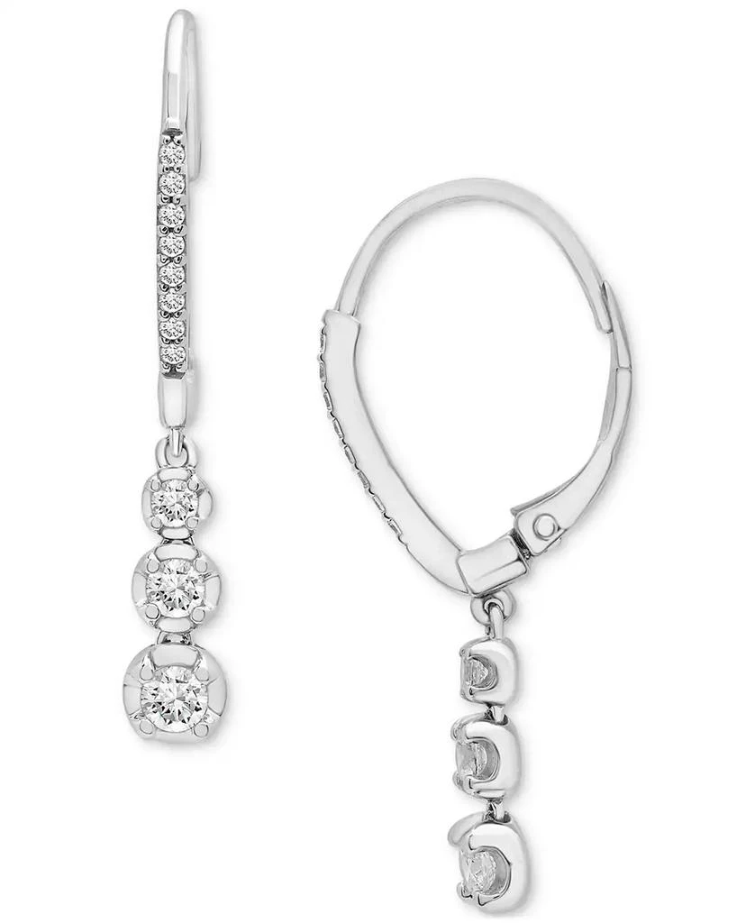 商品Macy's|Diamond Drop Earrings (1/2 ct. t.w.) in 10k White Gold, Created for Macy's,价格¥3731,第1张图片