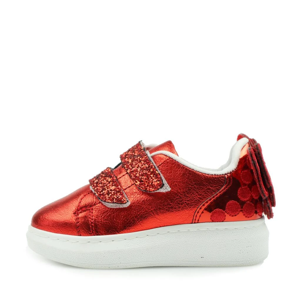 商品Caramelo Kids|Red Glitter Bow Trainers,价格¥697,第5张图片详细描述