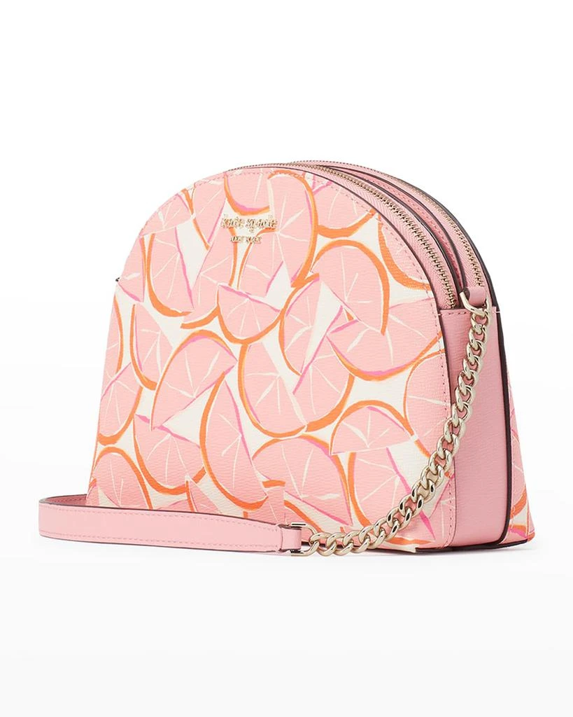 商品Kate Spade|grapefruit-print double-zip crossbody bag,价格¥917,第3张图片详细描述