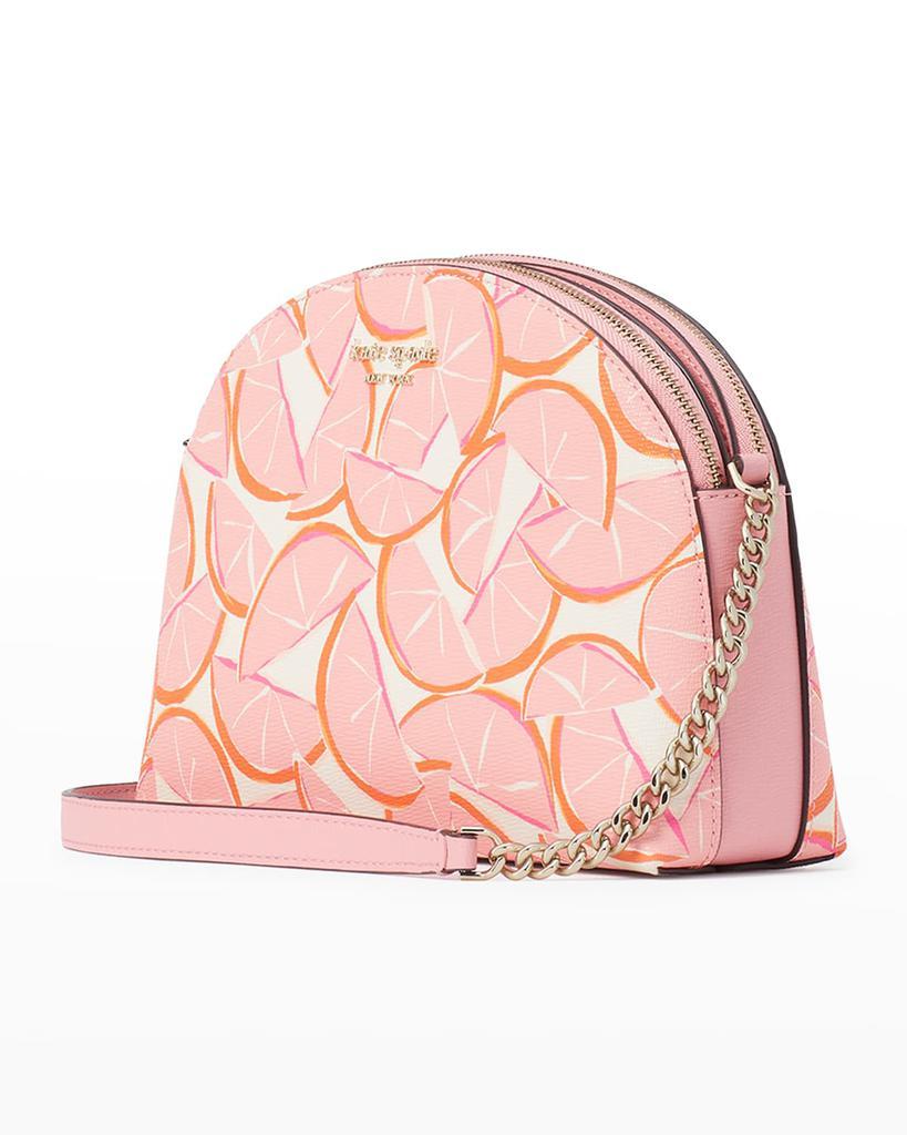商品Kate Spade|grapefruit-print double-zip crossbody bag,价格¥1452,第5张图片详细描述
