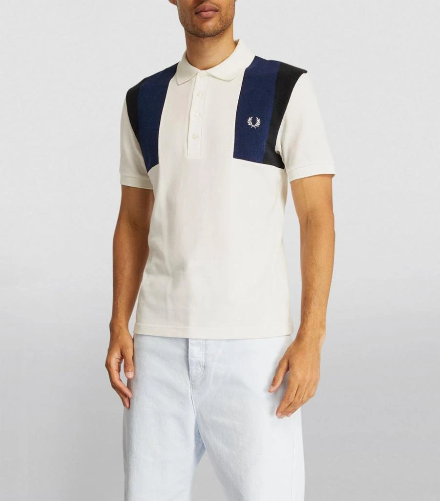 商品Fred Perry|Towelling-Panel Polo Shirt,价格¥436,第3张图片详细描述