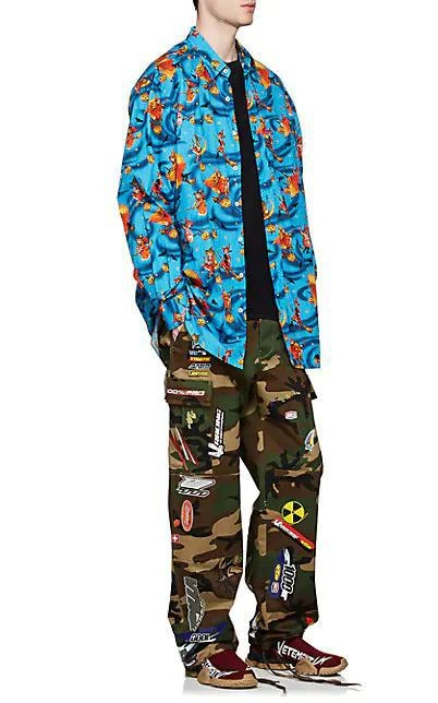 商品Vetements|Witch-Print Cotton Oversized Shirt,价格¥3953,第2张图片详细描述