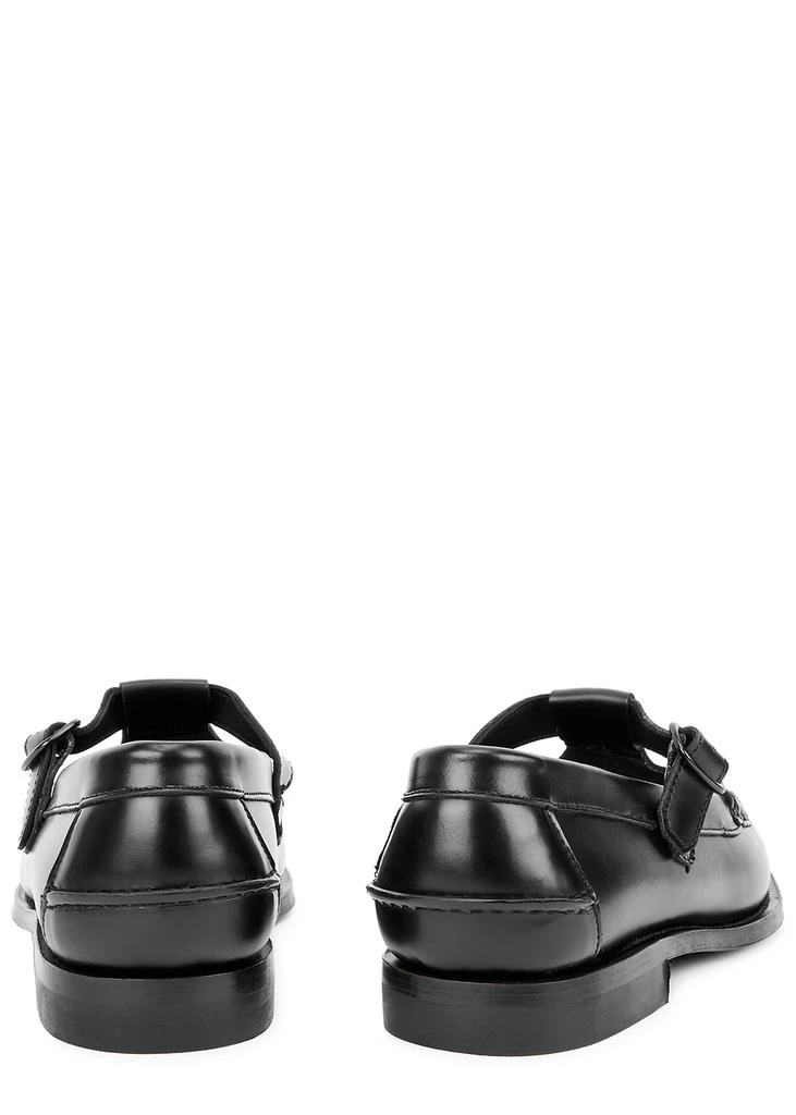 商品Hereu|Alber black leather T-bar loafers,价格¥1452,第3张图片详细描述