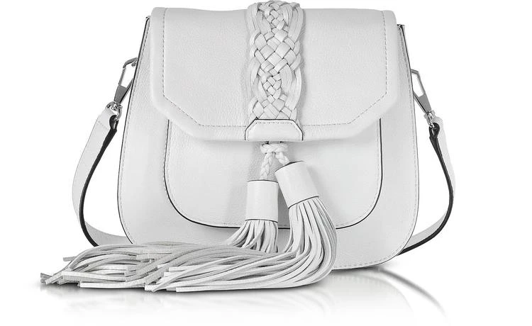 商品Rebecca Minkoff|Rebecca Minkoff Isobel 光白色前袋马鞍包,价格¥1874,第1张图片