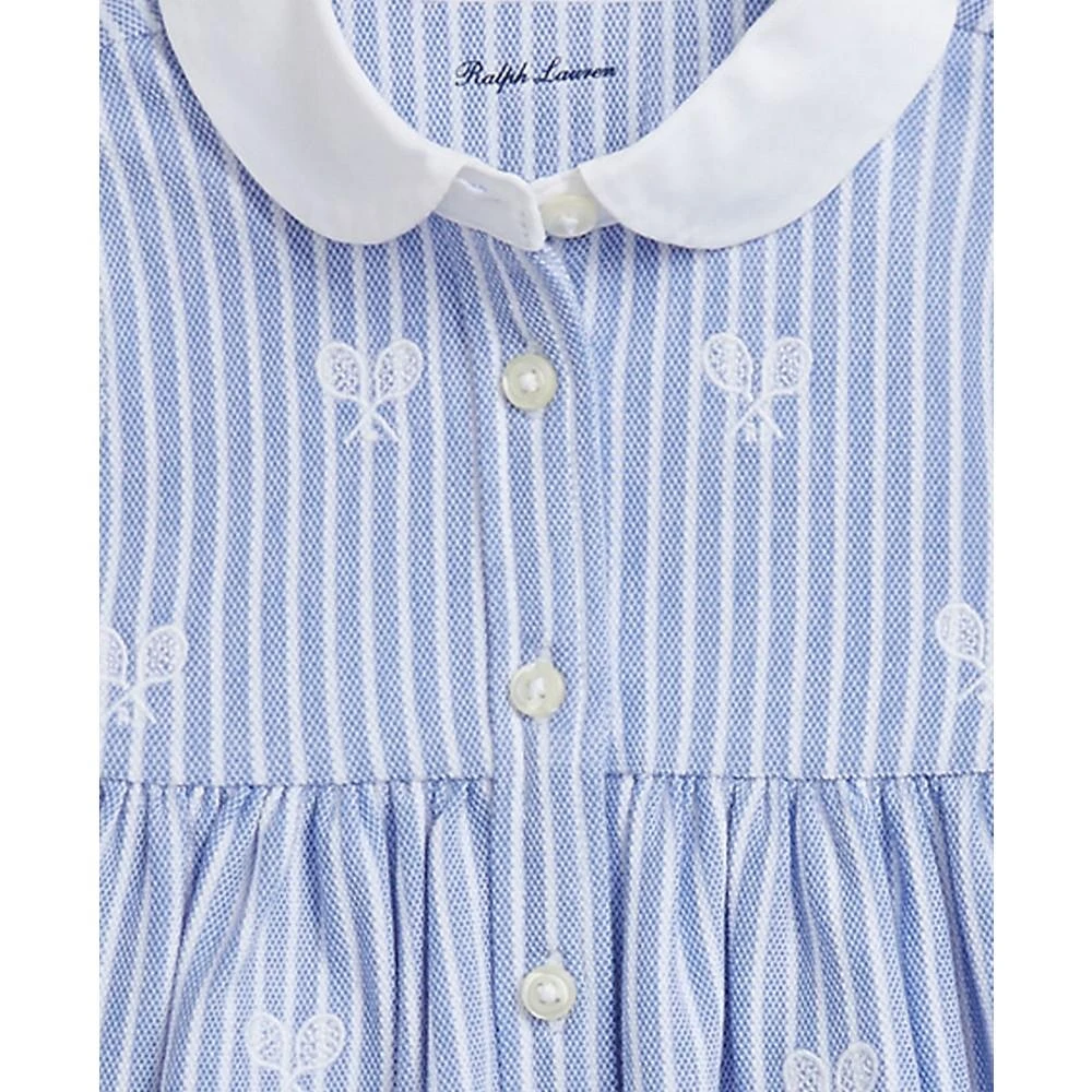 商品Ralph Lauren|Baby Girls Tennis-Embroidered Mesh Dress,价格¥509,第4张图片详细描述