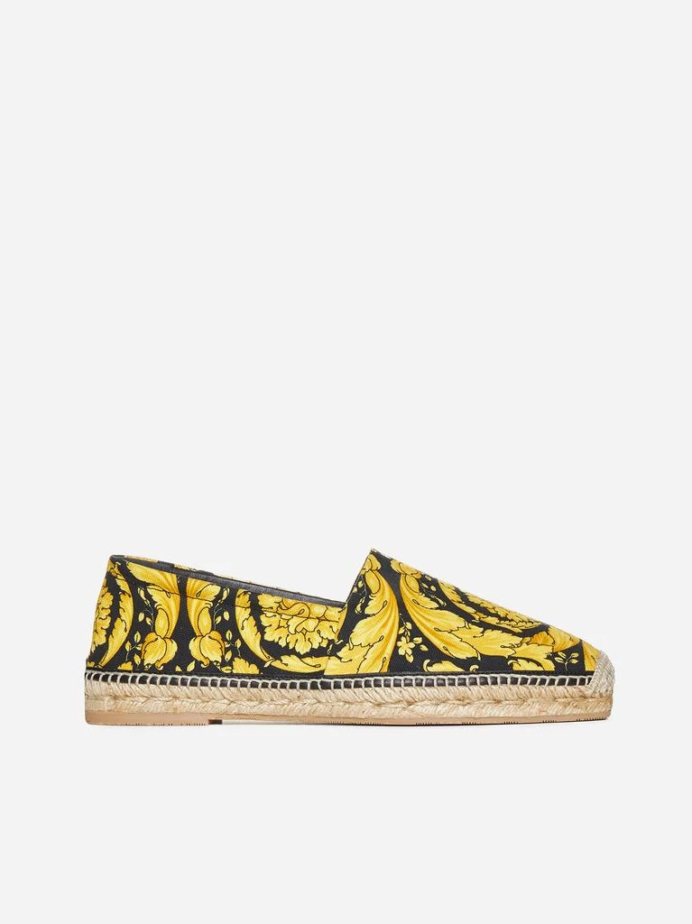 商品Versace|Barocco print canvas espadrilles,价格¥2192,第1张图片