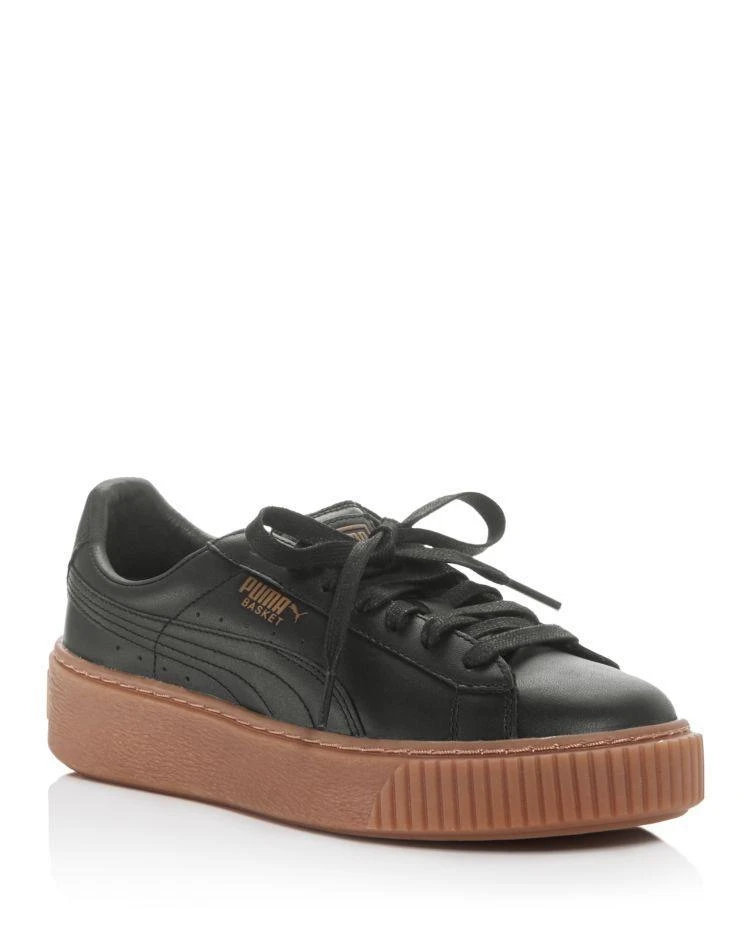 商品Puma|女士 Core 绑带厚底板鞋,价格¥596,第1张图片