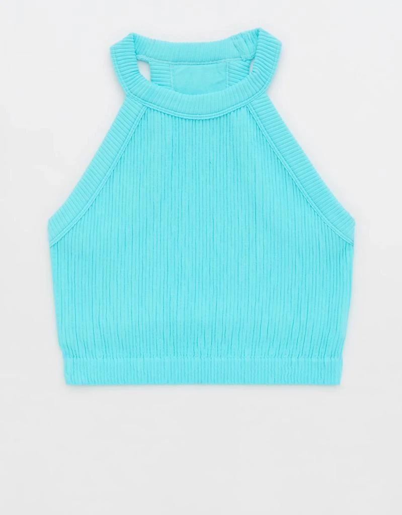 商品Aerie|Superchill Seamless High Neck Bra Top,价格¥76,第3张图片详细描述