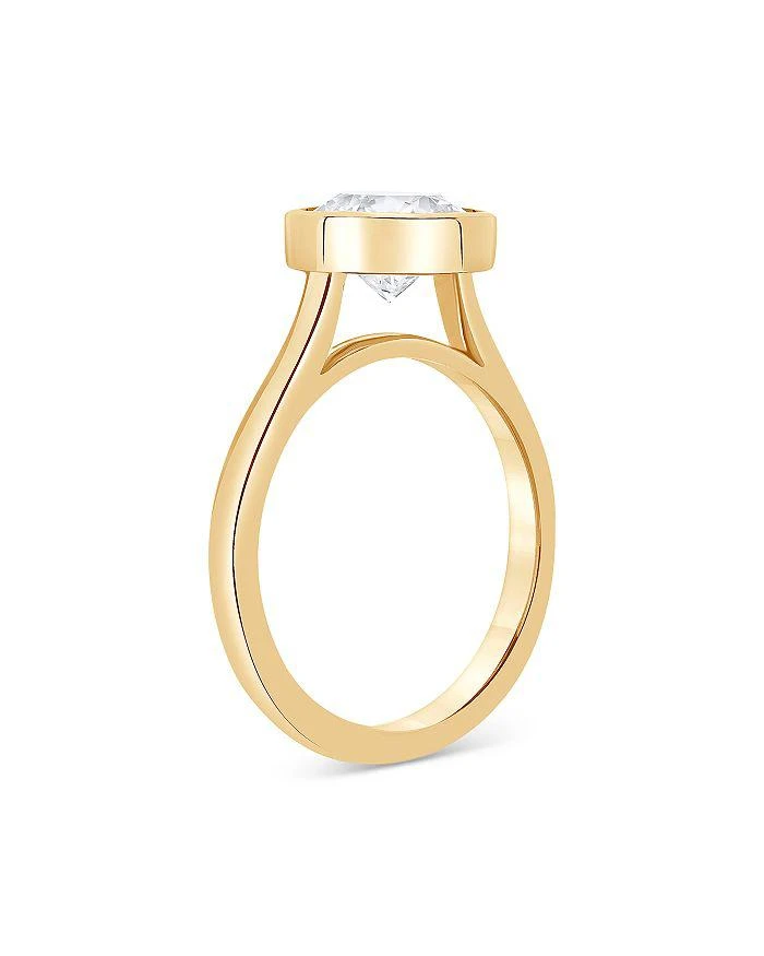商品Bloomingdale's|Certified Lab Grown Diamond Bezel Engagement Ring in 18K Yellow Gold, 2.0 tcw,价格¥25715,第3张图片详细描述